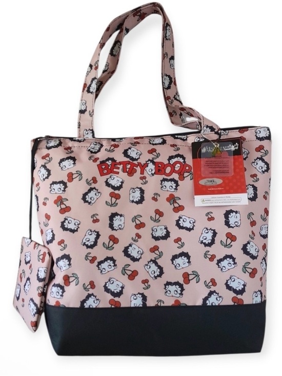 Betty Boop Handbags - Betty Boop Cherry Tote with Pouch NWT